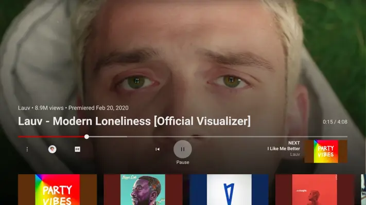 YouTube Music (Android TV) android App screenshot 3